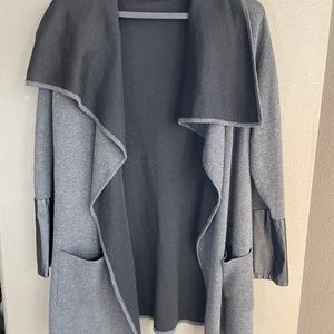 Classy open front knit jacket